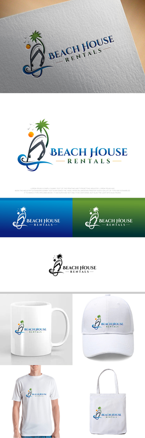 Logo Design by fly  design for Beach House Rentals  | Design: #30402628