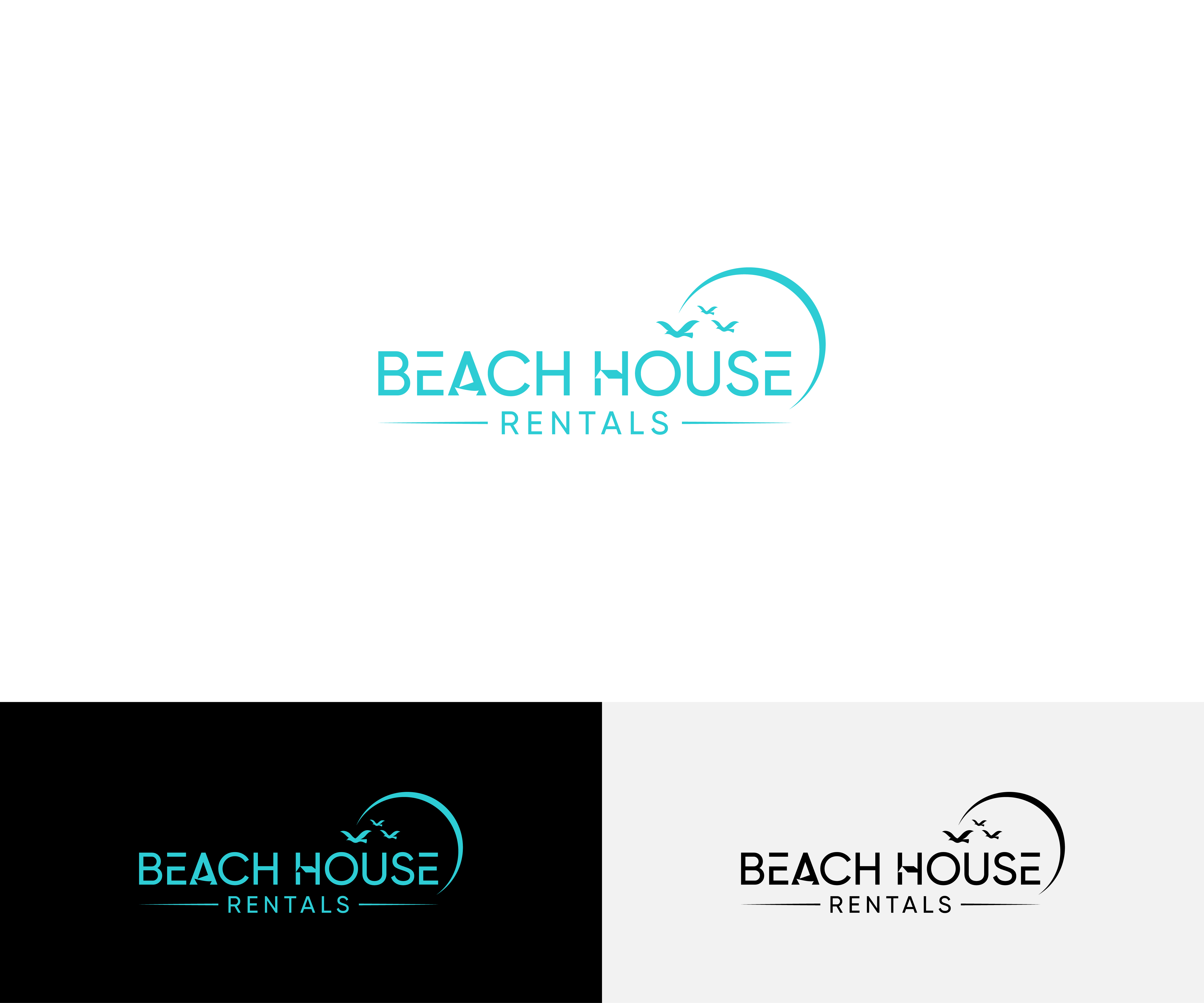 Logo Design by N M Designs for Beach House Rentals  | Design #30430875
