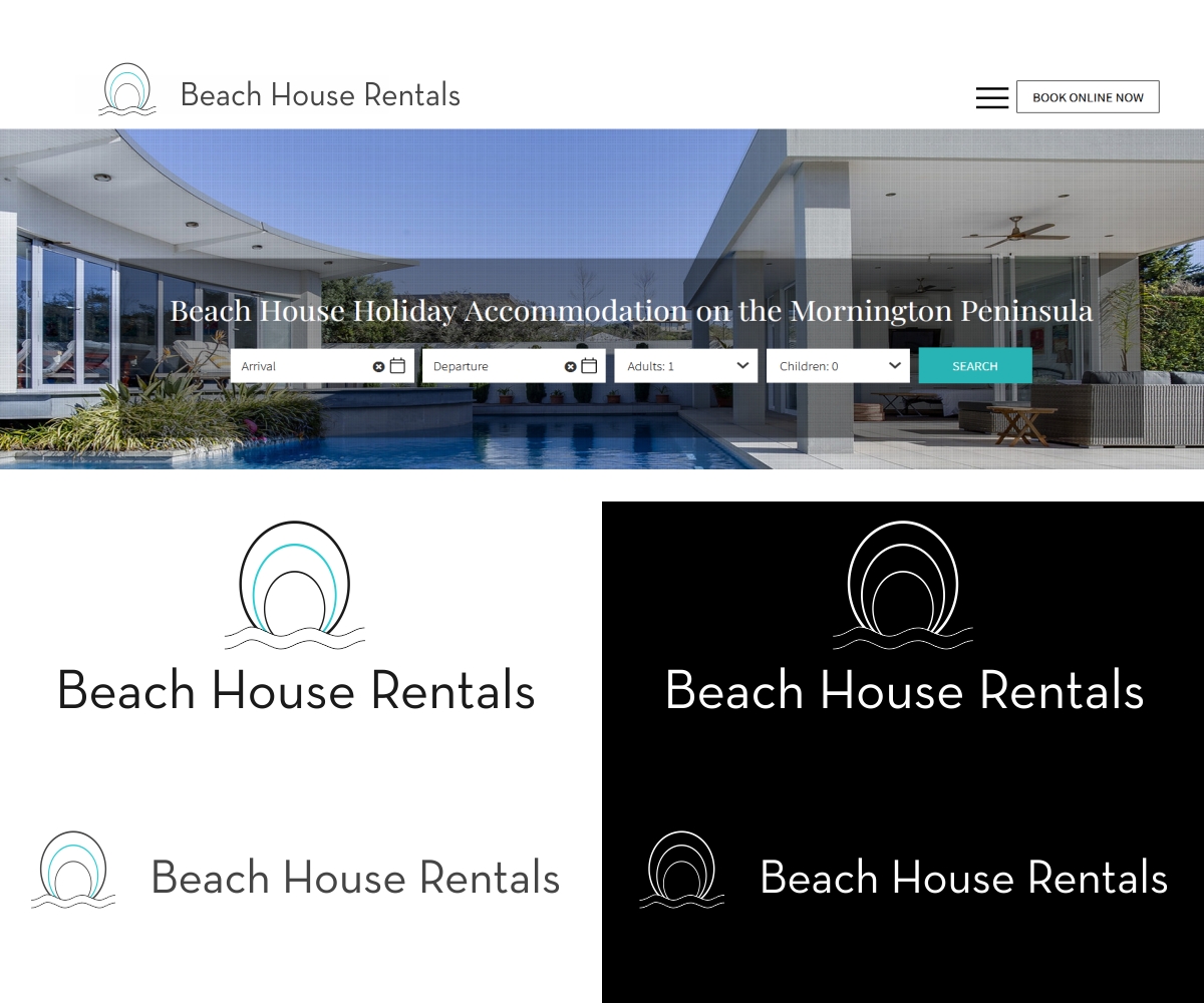 Logo Design by eyeondesign for Beach House Rentals  | Design #30416986