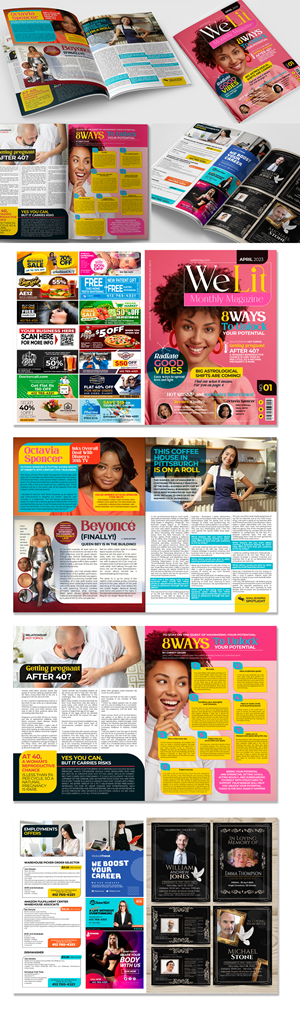 Magazine Design by Jose Lopez ( Verified Pro Designer ) for this project | Design: #30414929