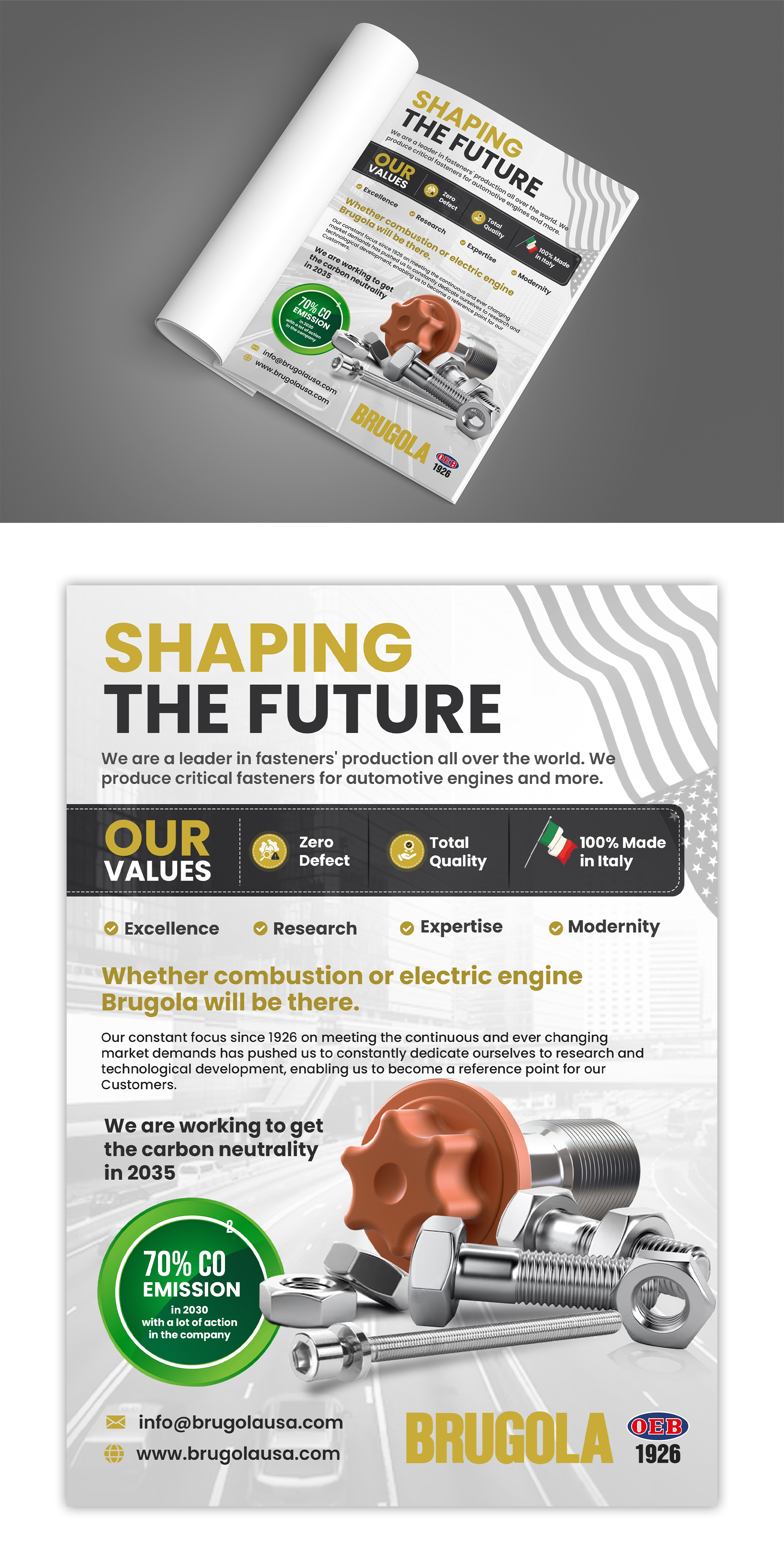 Advertisement Design by debdesign for Brugola OEB Industriale | Design #30407549