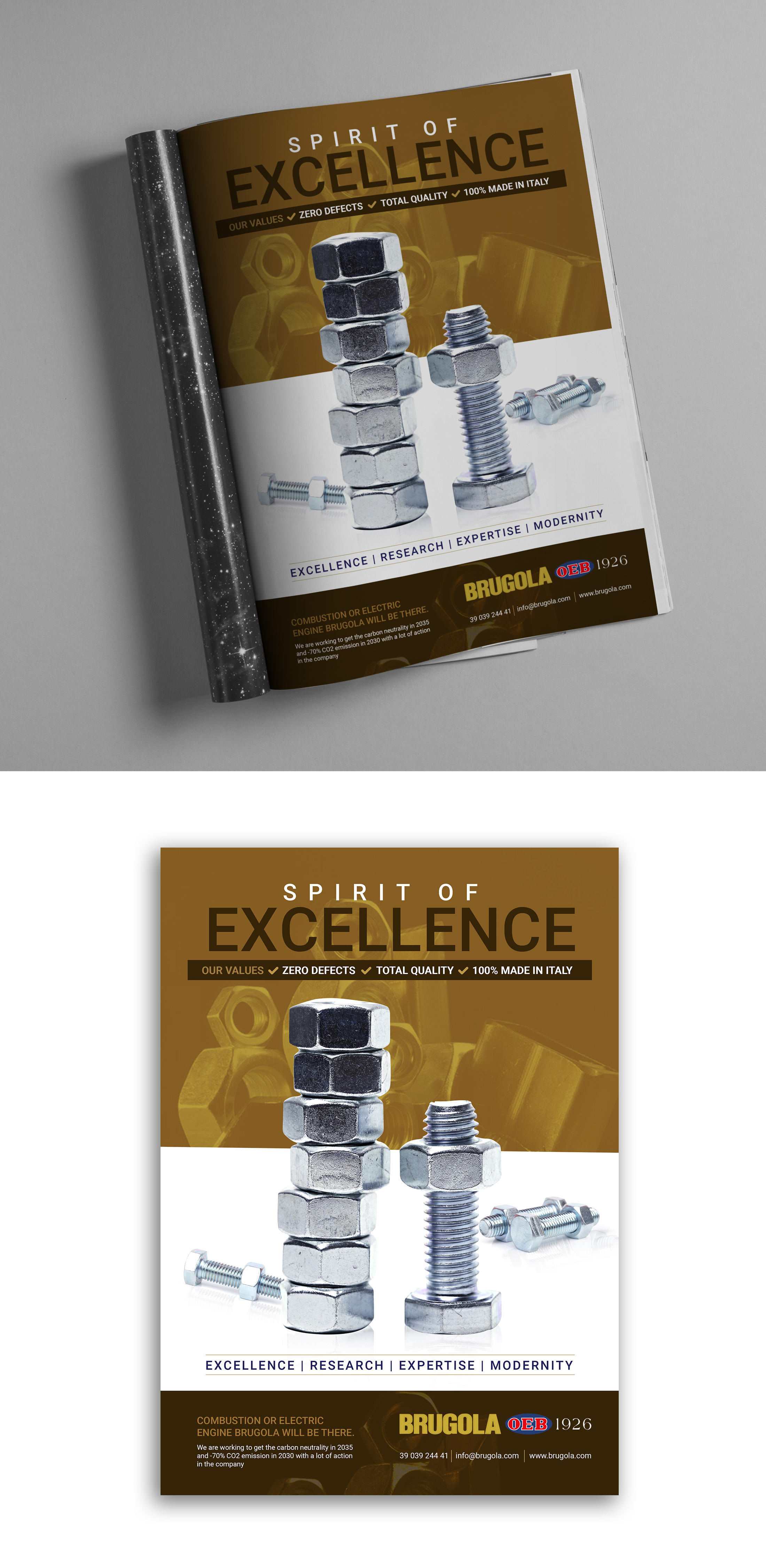 Advertisement Design by debdesign for Brugola OEB Industriale | Design #30407735