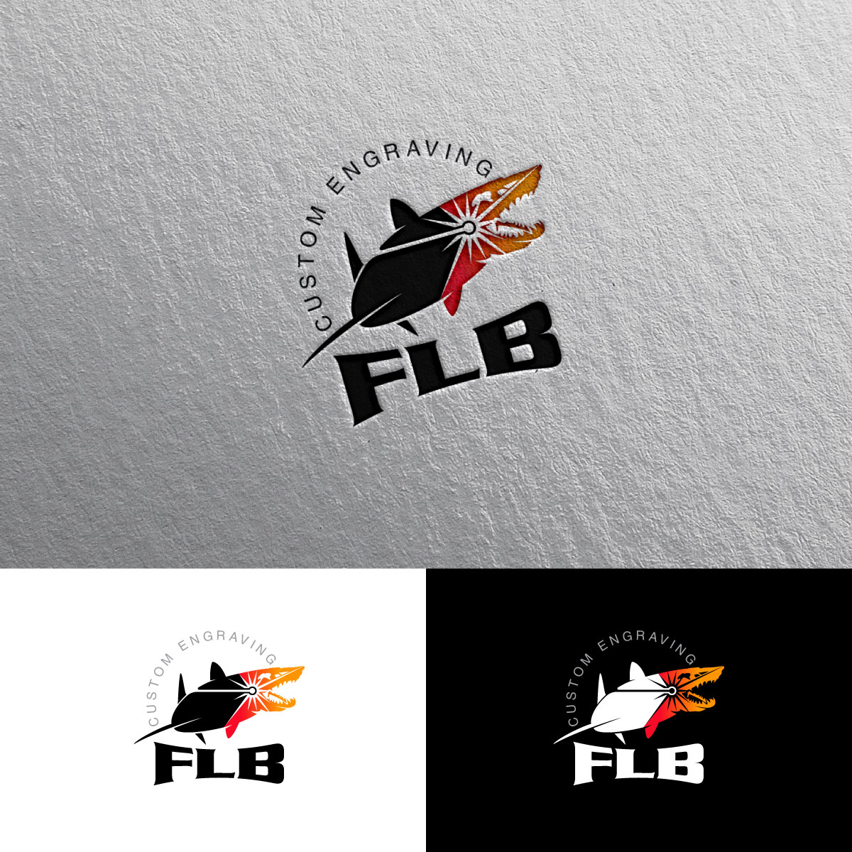 Logo Design by chris Ray for Frickin Laser Beam Custom Engravings | Design #30406827