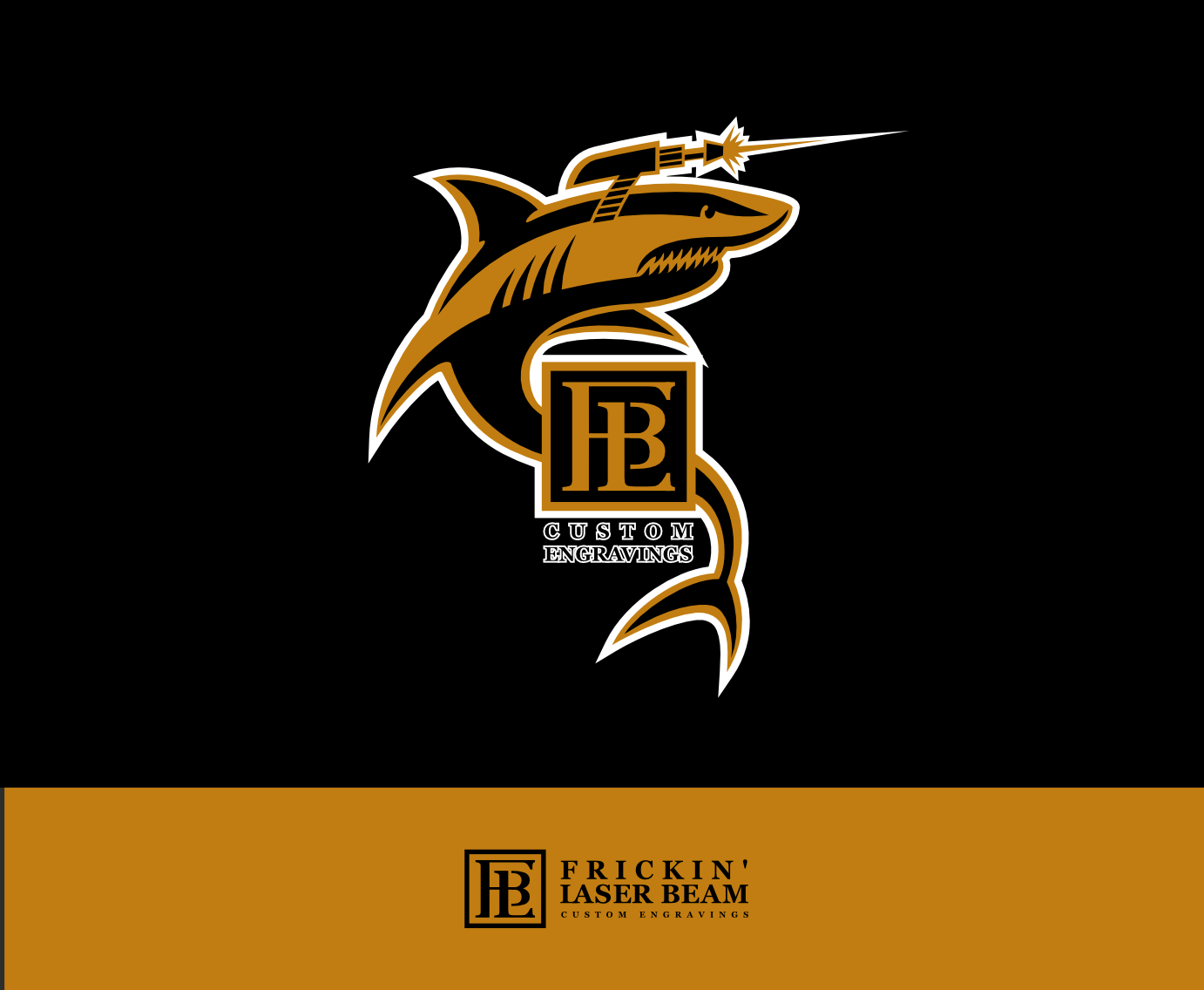 Logo Design by Maestral for Frickin Laser Beam Custom Engravings | Design #30407338