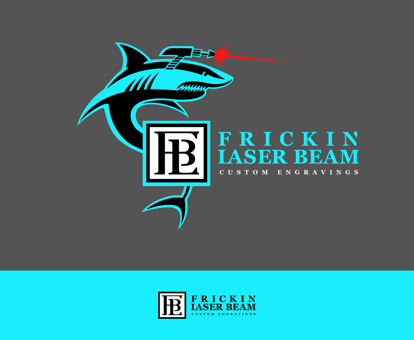 Logo Design by Maestral for Frickin Laser Beam Custom Engravings | Design #30407770