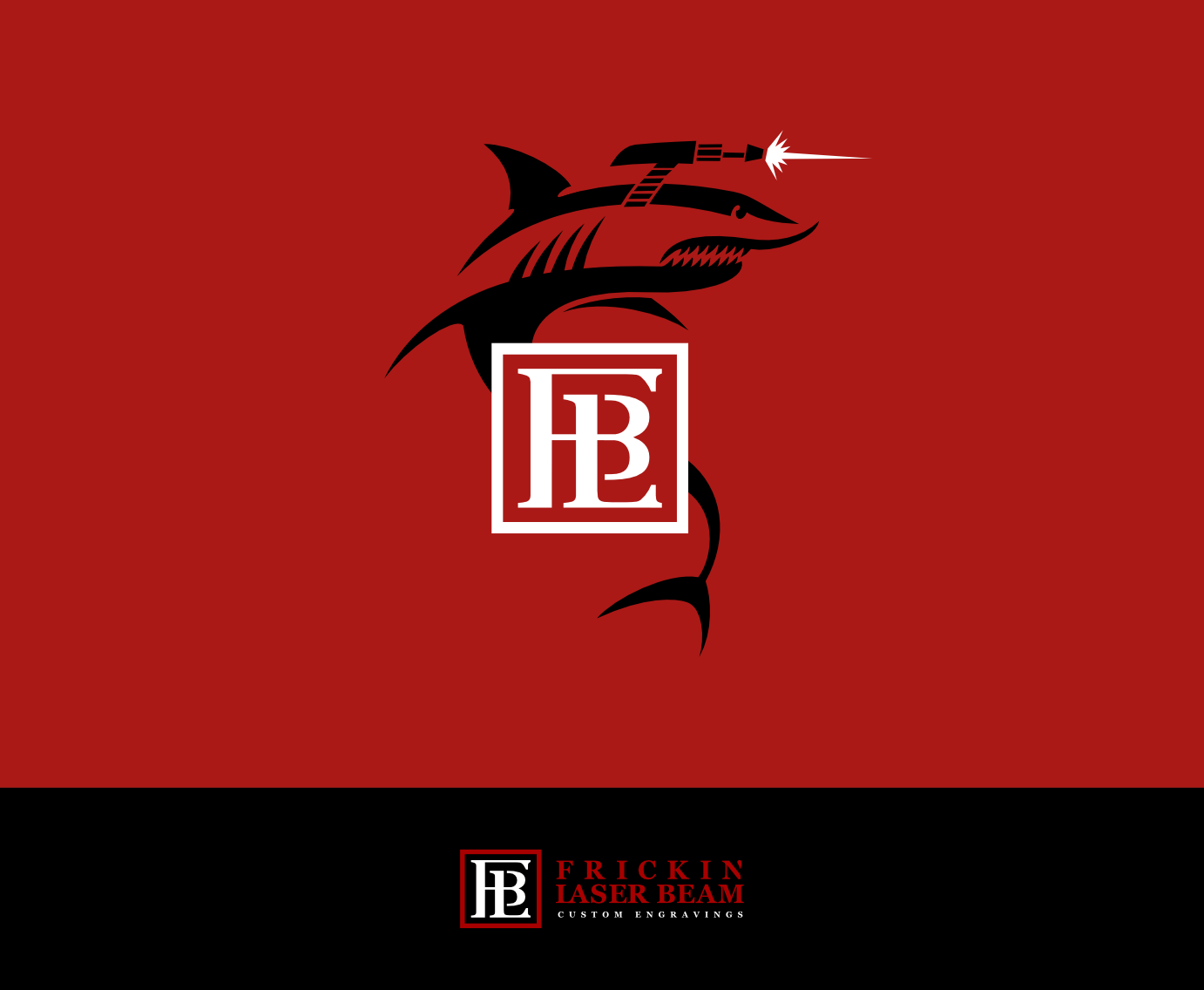 Logo Design by Maestral for Frickin Laser Beam Custom Engravings | Design #30407777