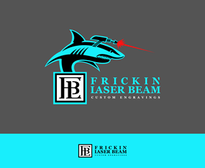 Logo Design by Maestral for Frickin Laser Beam Custom Engravings | Design: #30408849