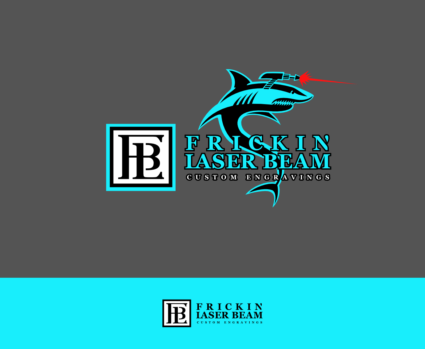 Logo Design by Maestral for Frickin Laser Beam Custom Engravings | Design #30408855
