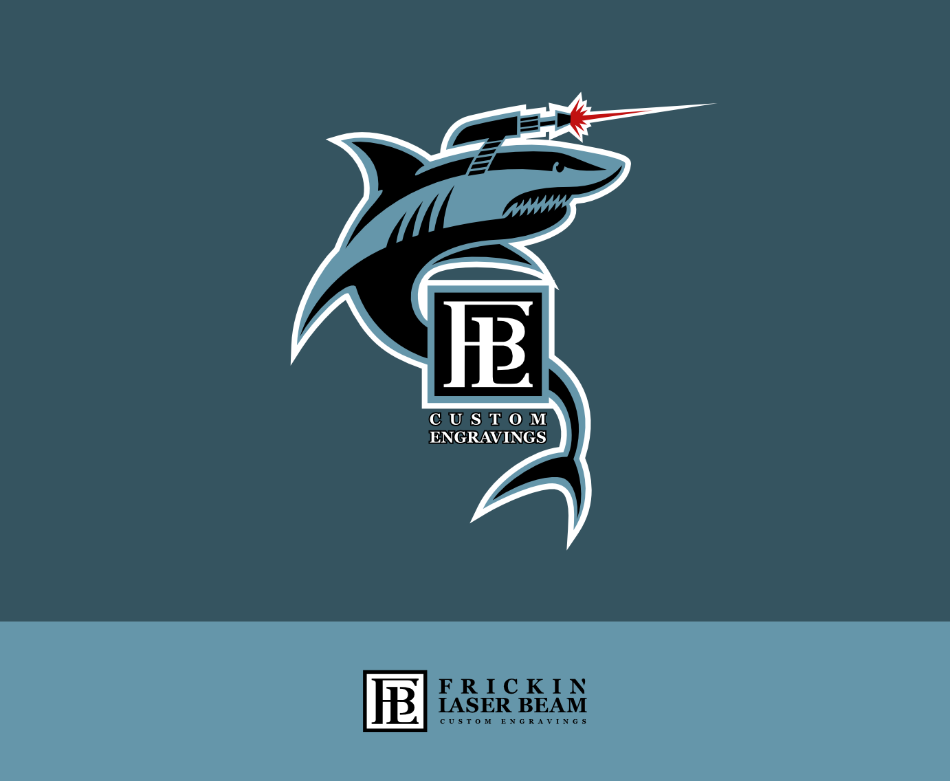 Logo-Design von Maestral für Frickin Laser Beam Custom Engravings | Design #30408868