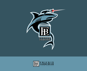 Logo Design by Maestral for Frickin Laser Beam Custom Engravings | Design: #30408868