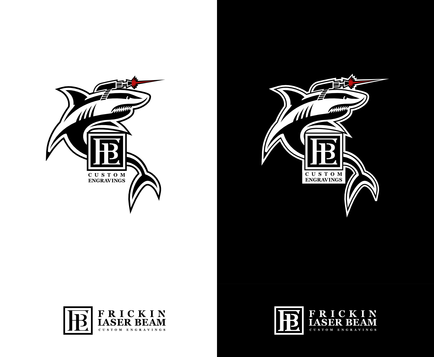 Logo Design by Maestral for Frickin Laser Beam Custom Engravings | Design #30409119