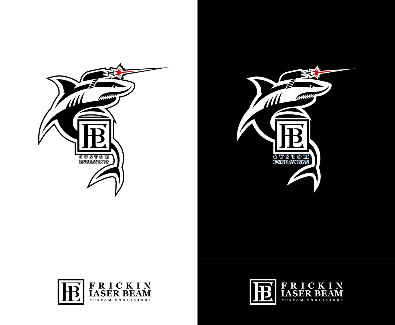 Logo-Design von Maestral für Frickin Laser Beam Custom Engravings | Design #30409131