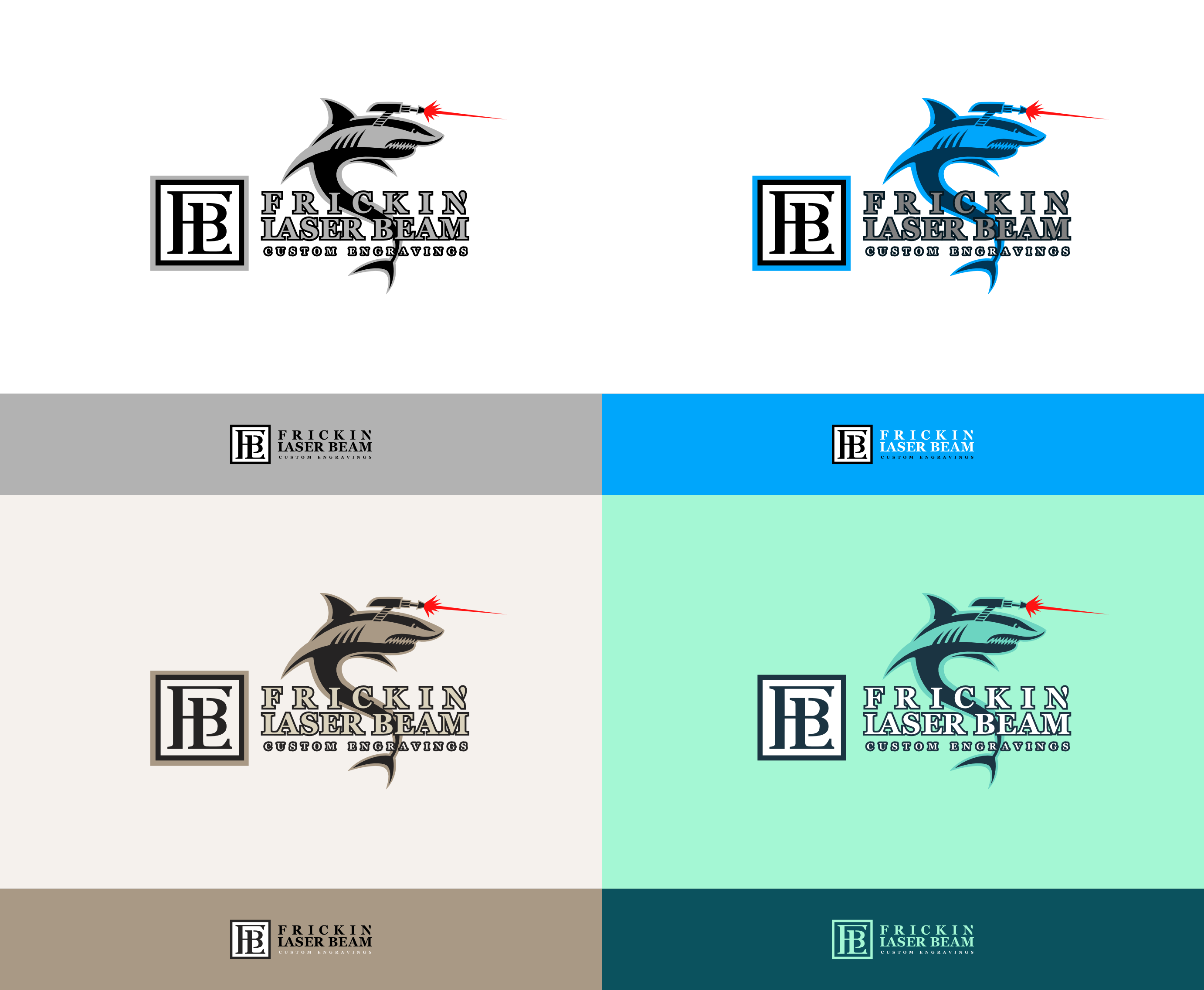 Logo Design by Maestral for Frickin Laser Beam Custom Engravings | Design #30411173