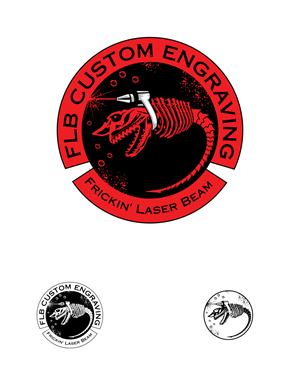 Logo Design by Ansh Design for Frickin Laser Beam Custom Engravings | Design: #30407237