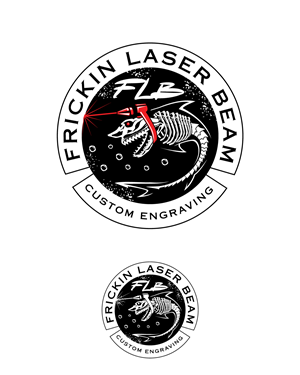 Logo Design by Ansh Design for Frickin Laser Beam Custom Engravings | Design: #30407897