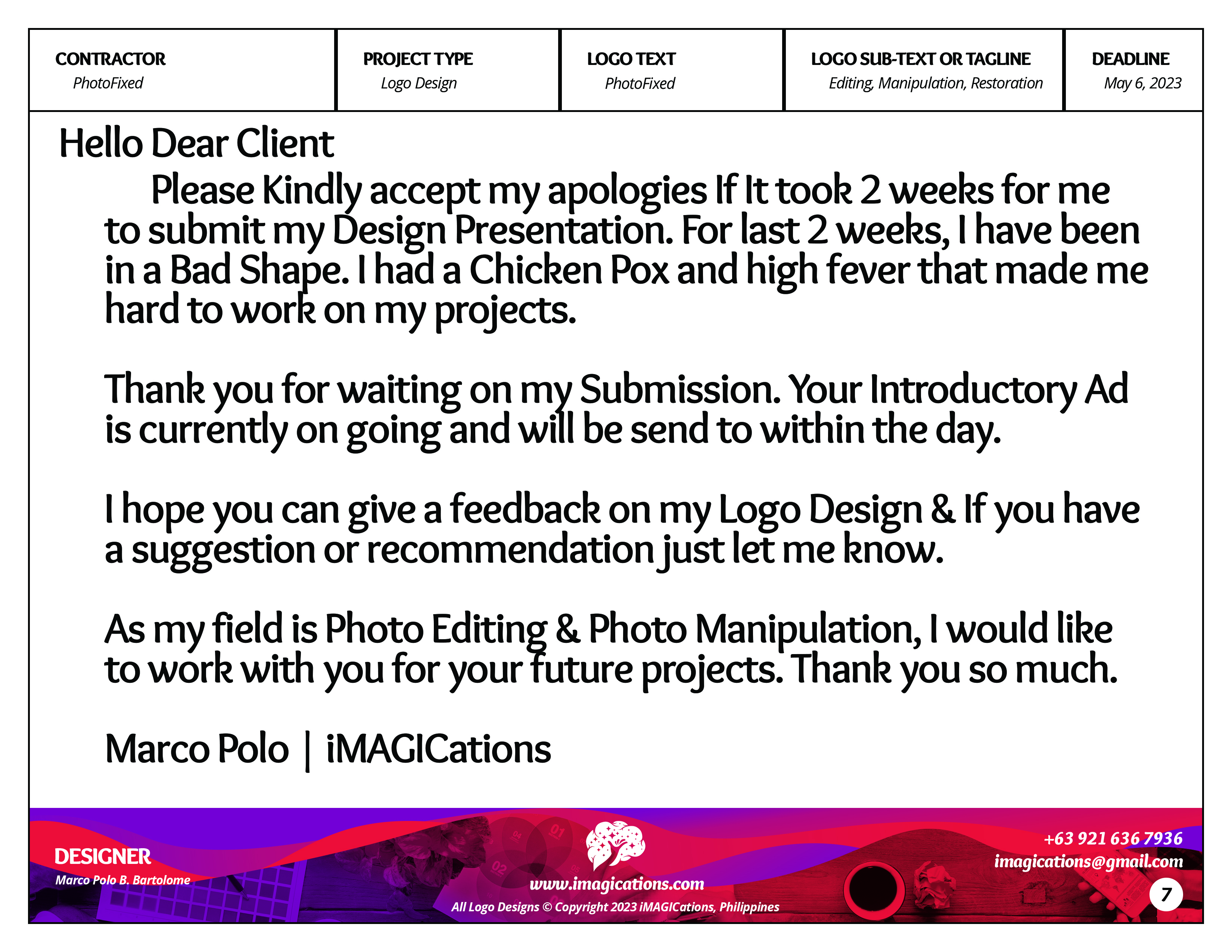 Graphic Design by iMAGICations for this project | Design #30529199