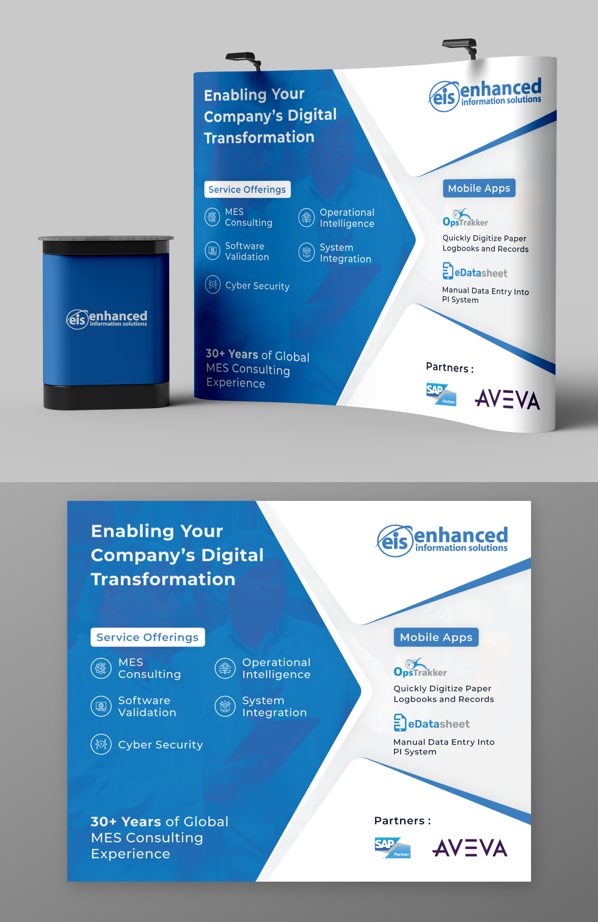 Trade Show Booth Design by KreativeMadz for Enhanced Information Solutions | Design #30430896