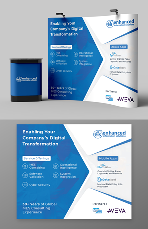 Design de Stand d'Exposition par KreativeMadz pour Enhanced Information Solutions | Design : #30430896