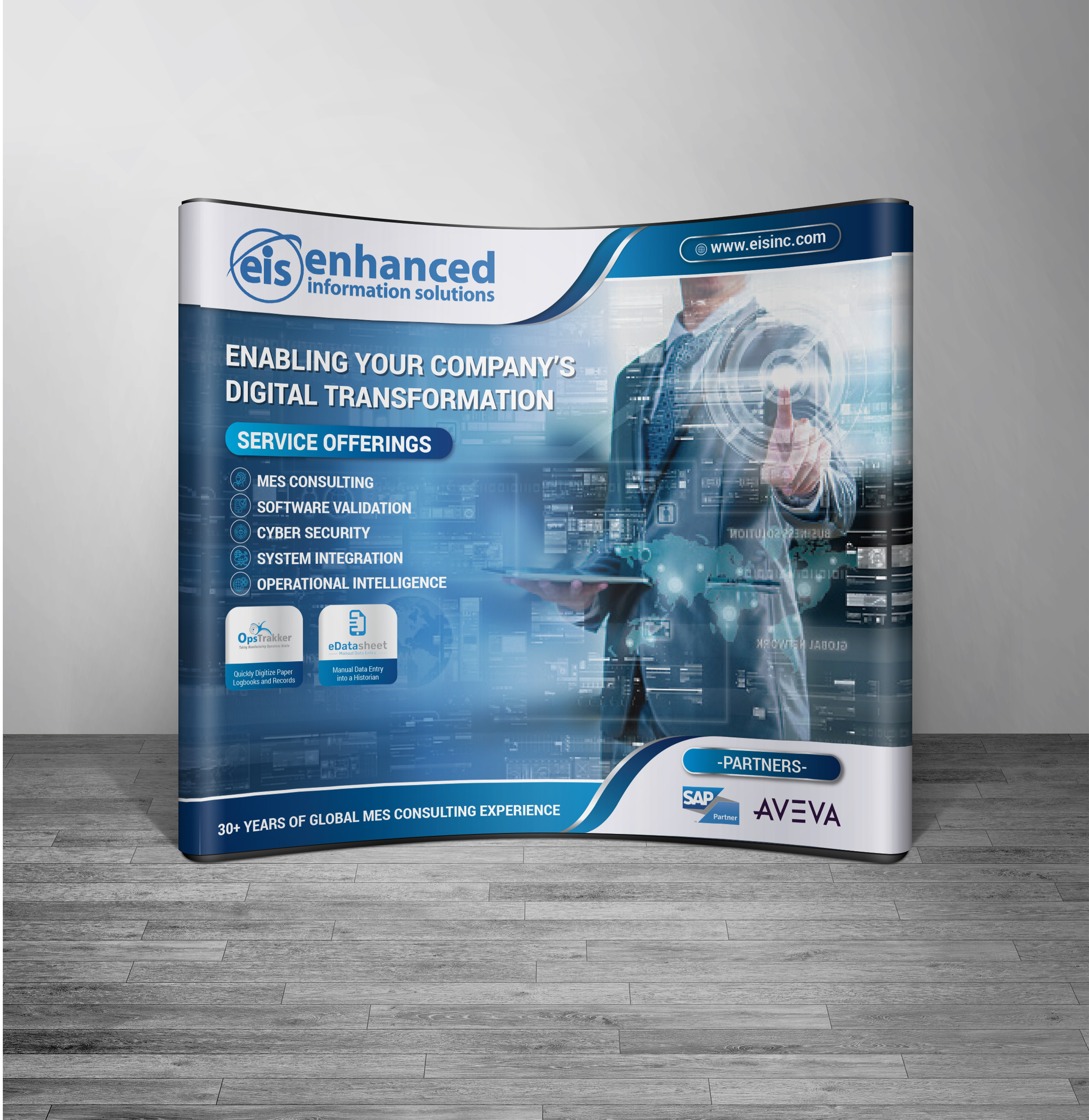Trade Show Booth Design by alex989 for Enhanced Information Solutions | Design #30429884
