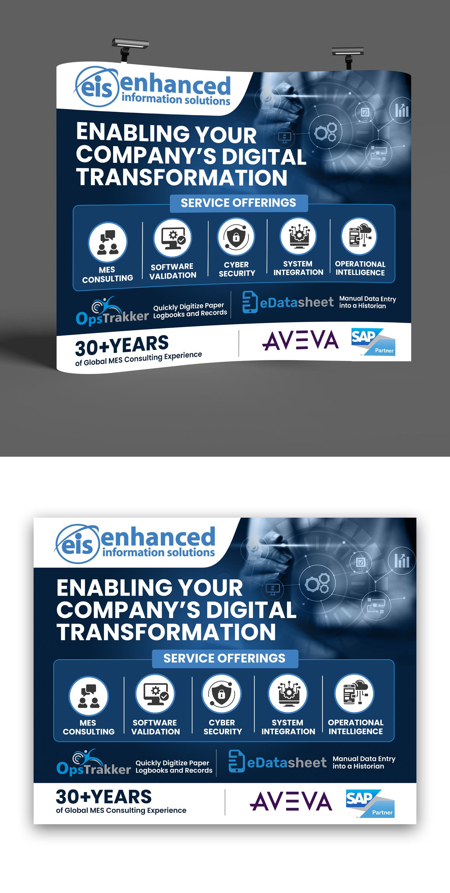 Trade Show Booth Design by debdesign for Enhanced Information Solutions | Design #30411344