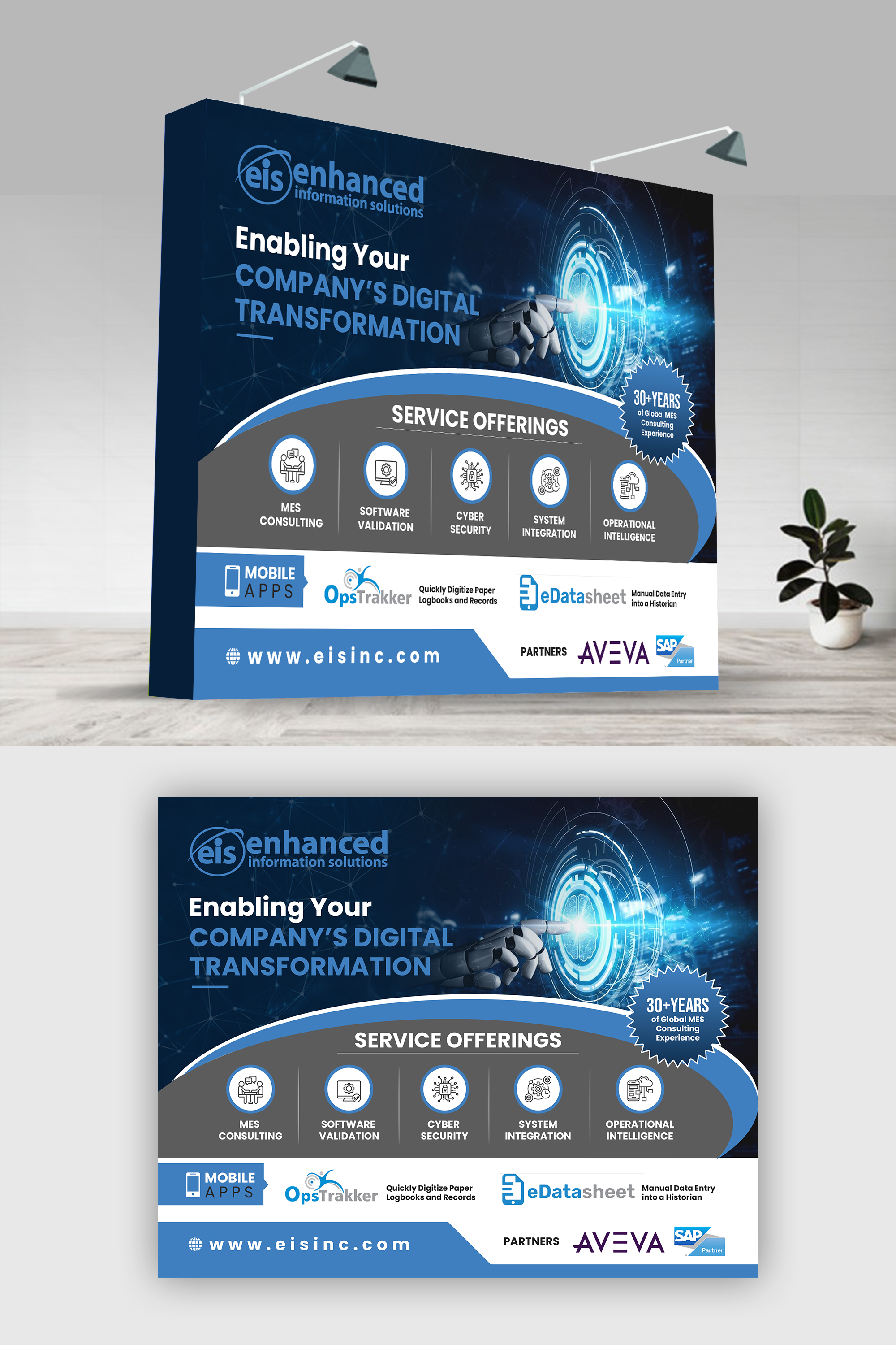 Design de Stand d'Exposition par debdesign pour Enhanced Information Solutions | Design #30411865