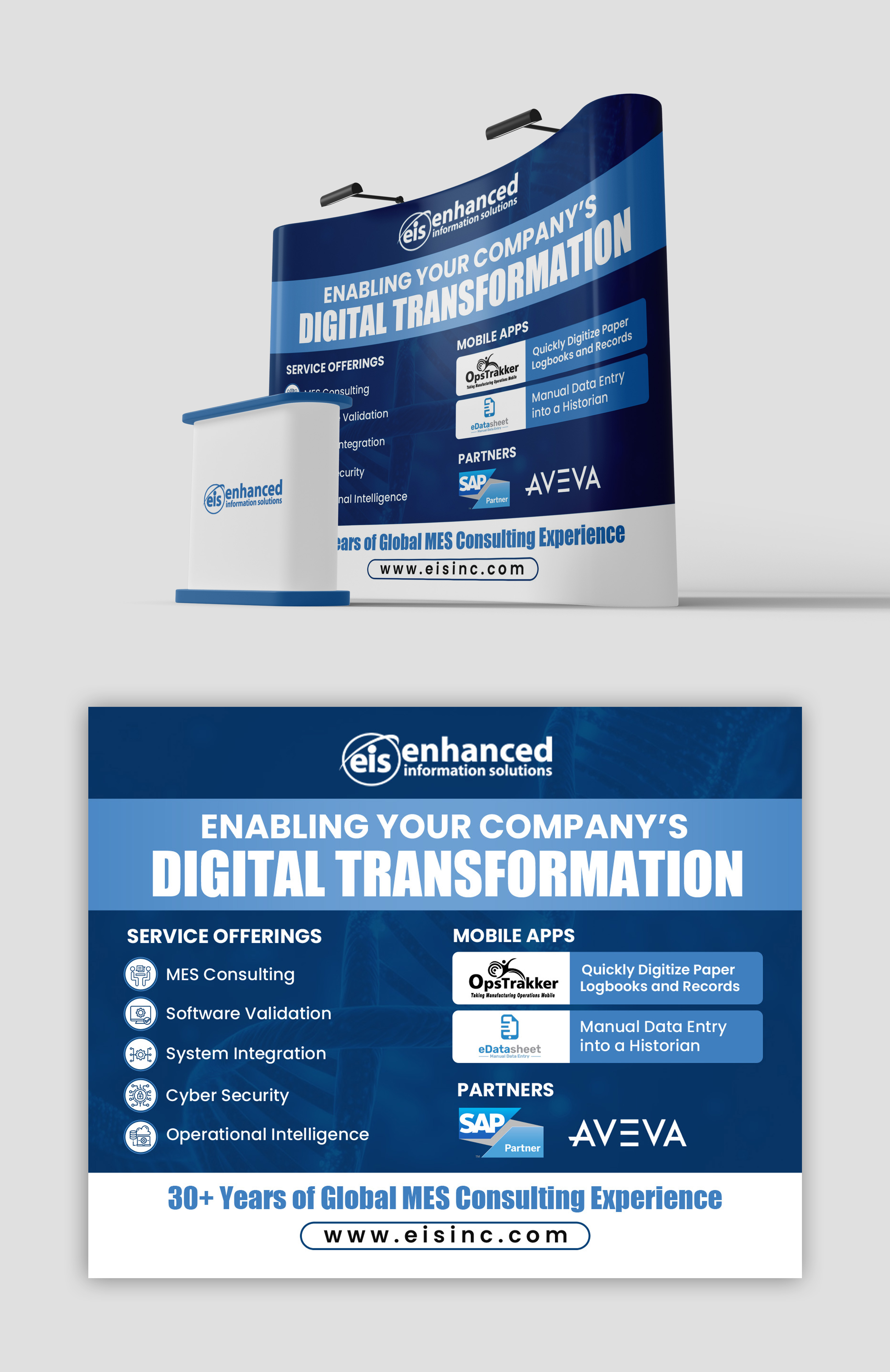 Trade Show Booth Design by debdesign for Enhanced Information Solutions | Design #30412087