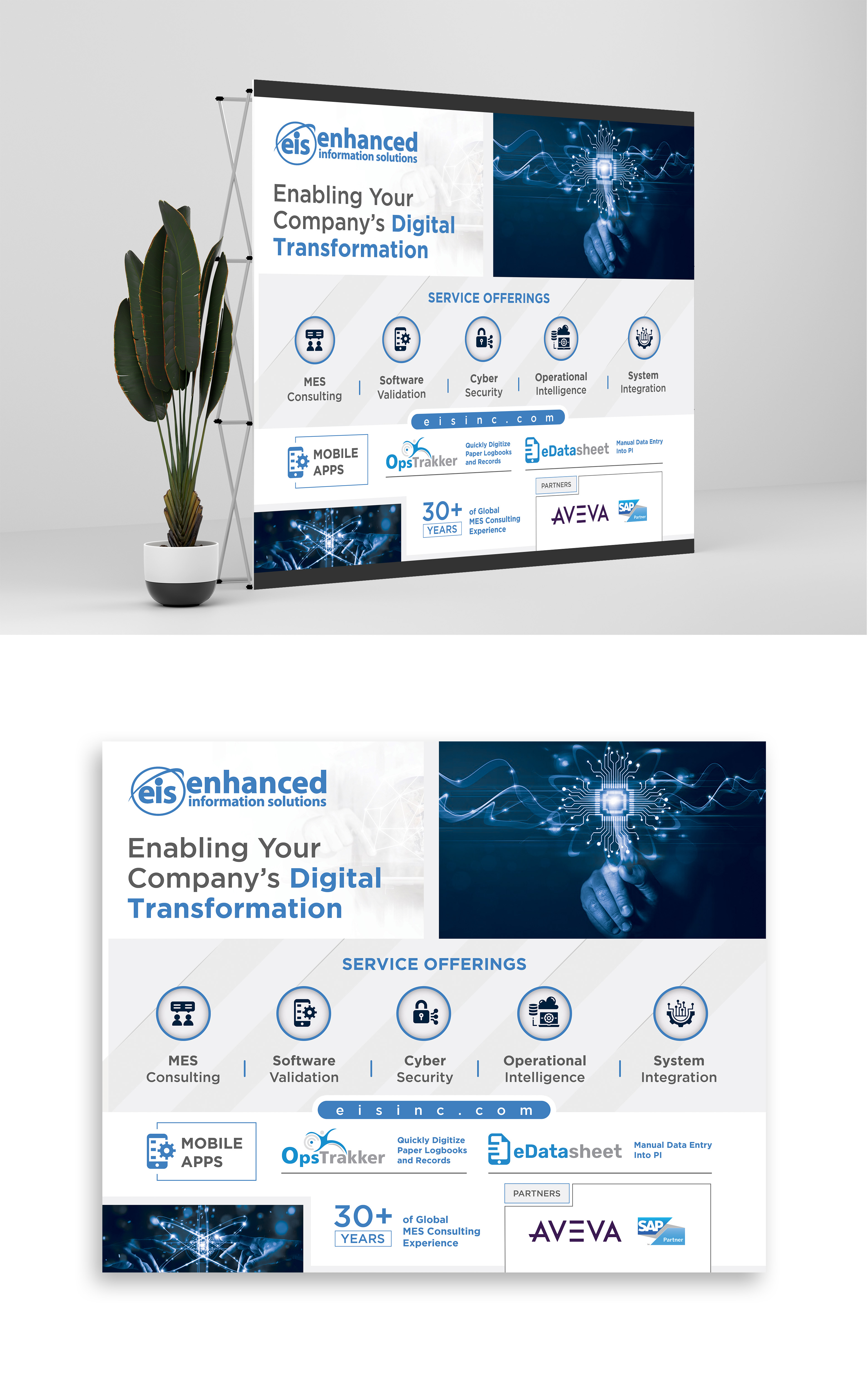 Trade Show Booth Design by debdesign for Enhanced Information Solutions | Design #30412921