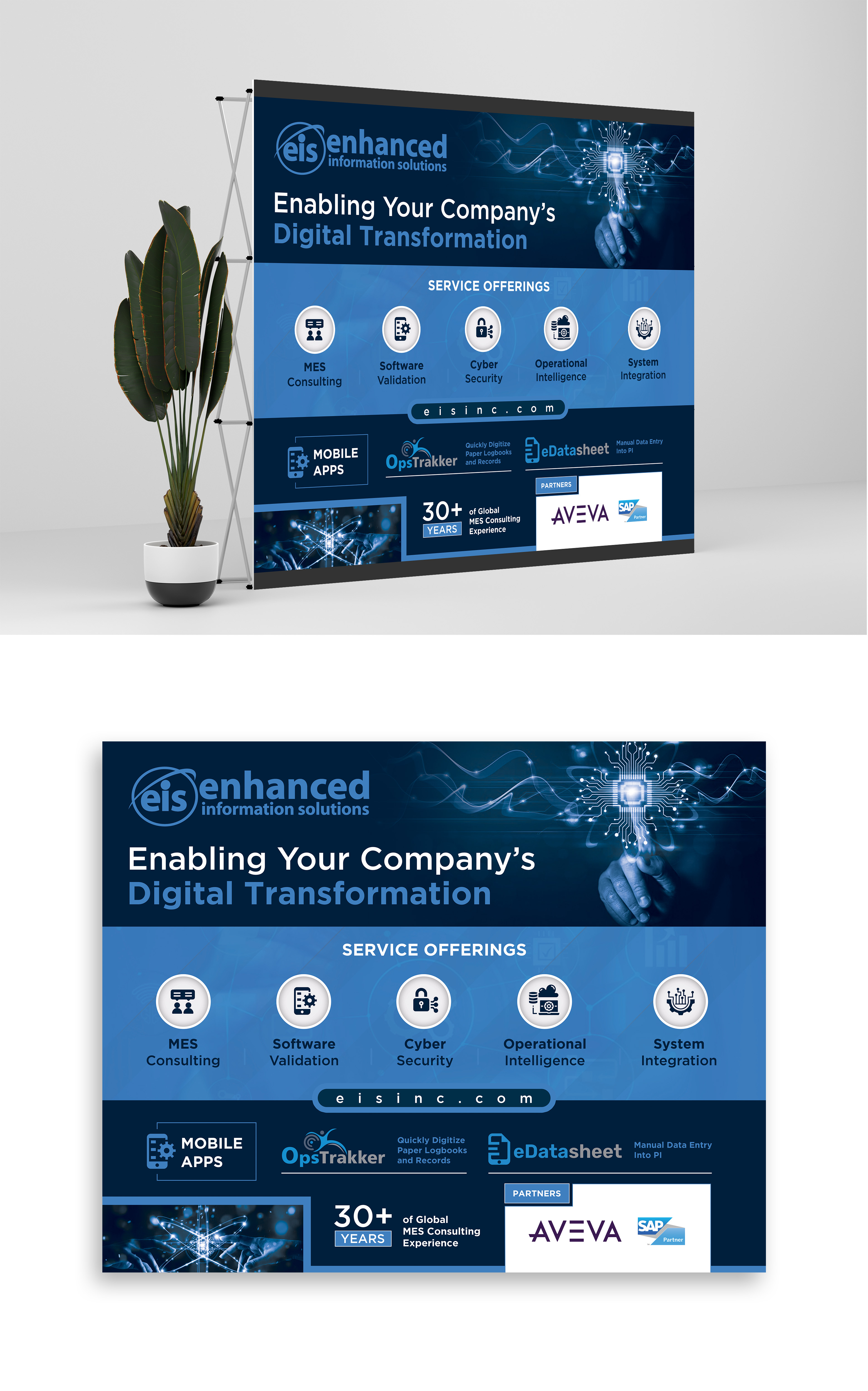 Trade Show Booth Design by debdesign for Enhanced Information Solutions | Design #30412922