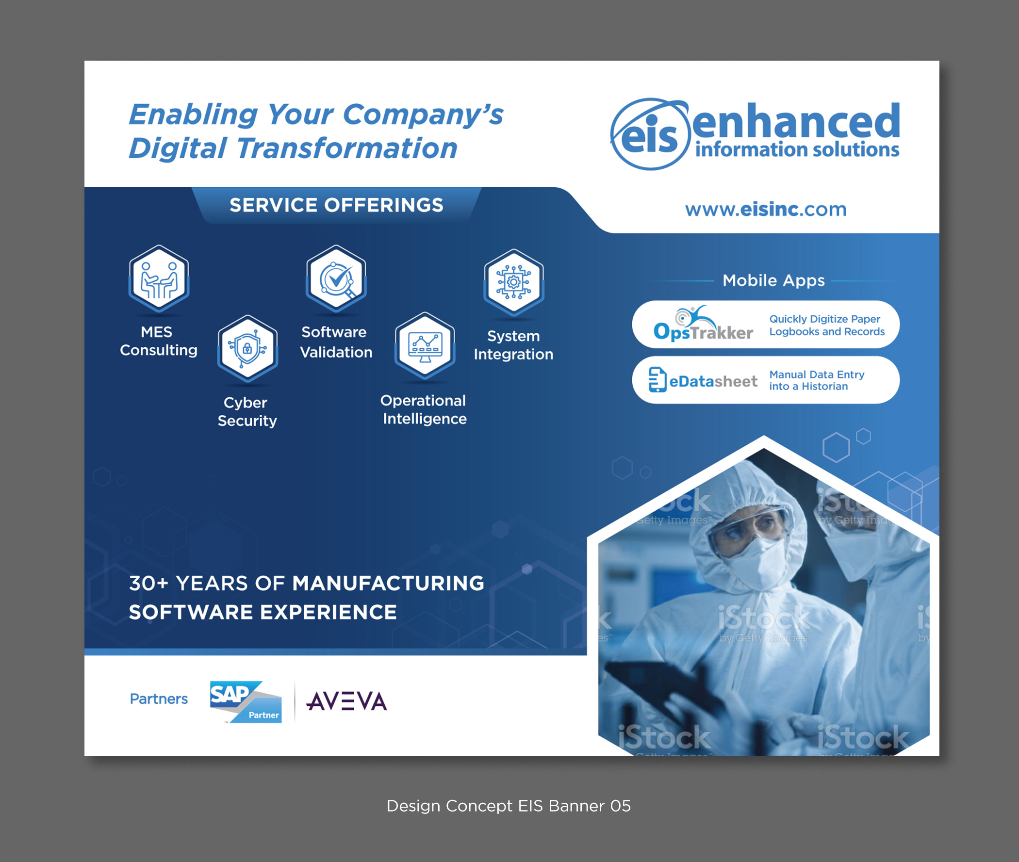 Trade Show Booth Design by D Creative for Enhanced Information Solutions | Design #30433122