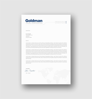 Design de Papeterie par INDIAN_Ashok pour Goldman Travel Corporation | Design : #30417906