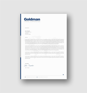 Design de Papeterie par INDIAN_Ashok pour Goldman Travel Corporation | Design : #30417911
