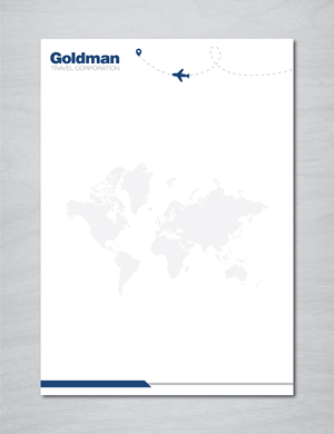 Diseño de Papelería por artbitin para Goldman Travel Corporation | Diseño: #30417592