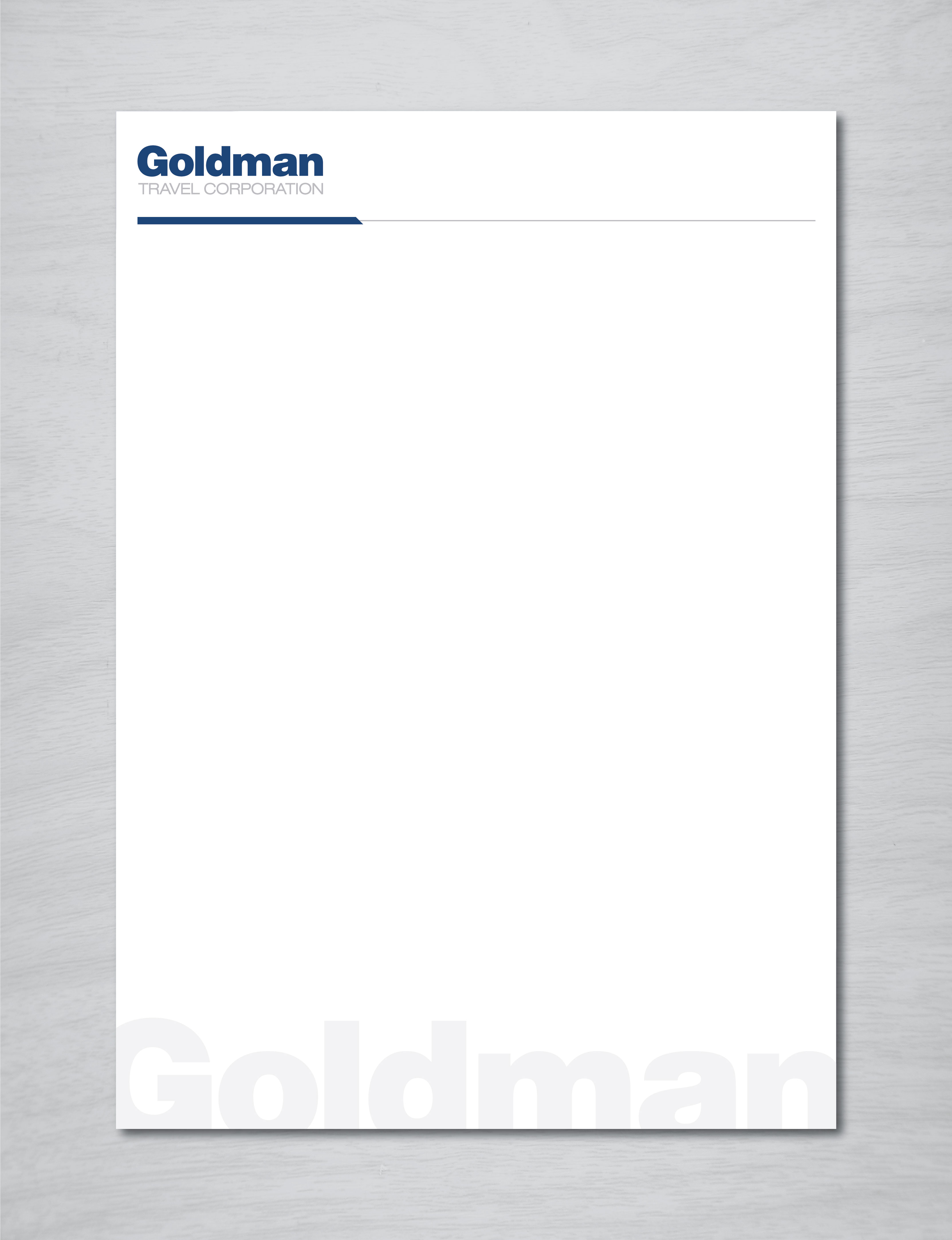 Diseño de Papelería por artbitin para Goldman Travel Corporation | Diseño #30417594