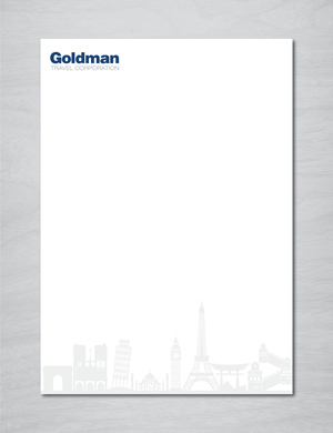 Diseño de Papelería por artbitin para Goldman Travel Corporation | Diseño: #30417595