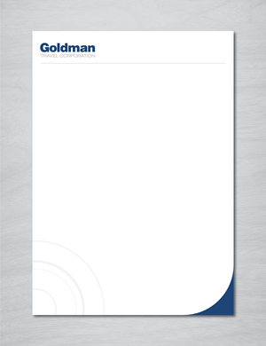 Diseño de Papelería por artbitin para Goldman Travel Corporation | Diseño: #30417597