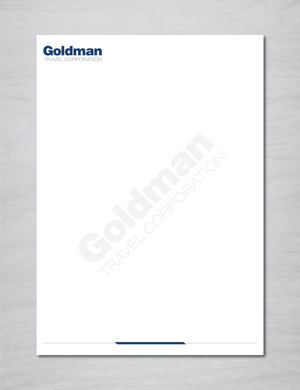 Diseño de Papelería por artbitin para Goldman Travel Corporation | Diseño: #30417601