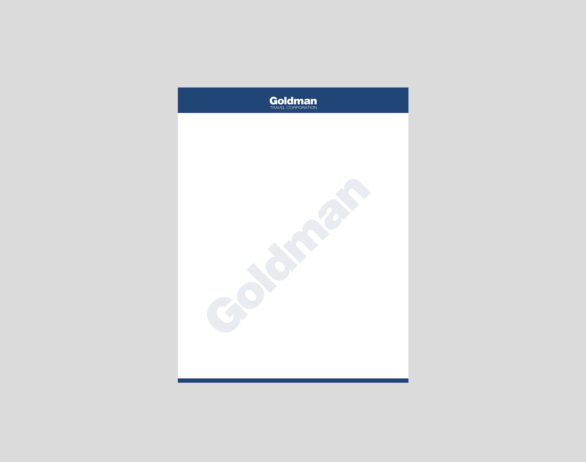 Diseño de Papelería por Creations Box 2015 para Goldman Travel Corporation | Diseño #30416665