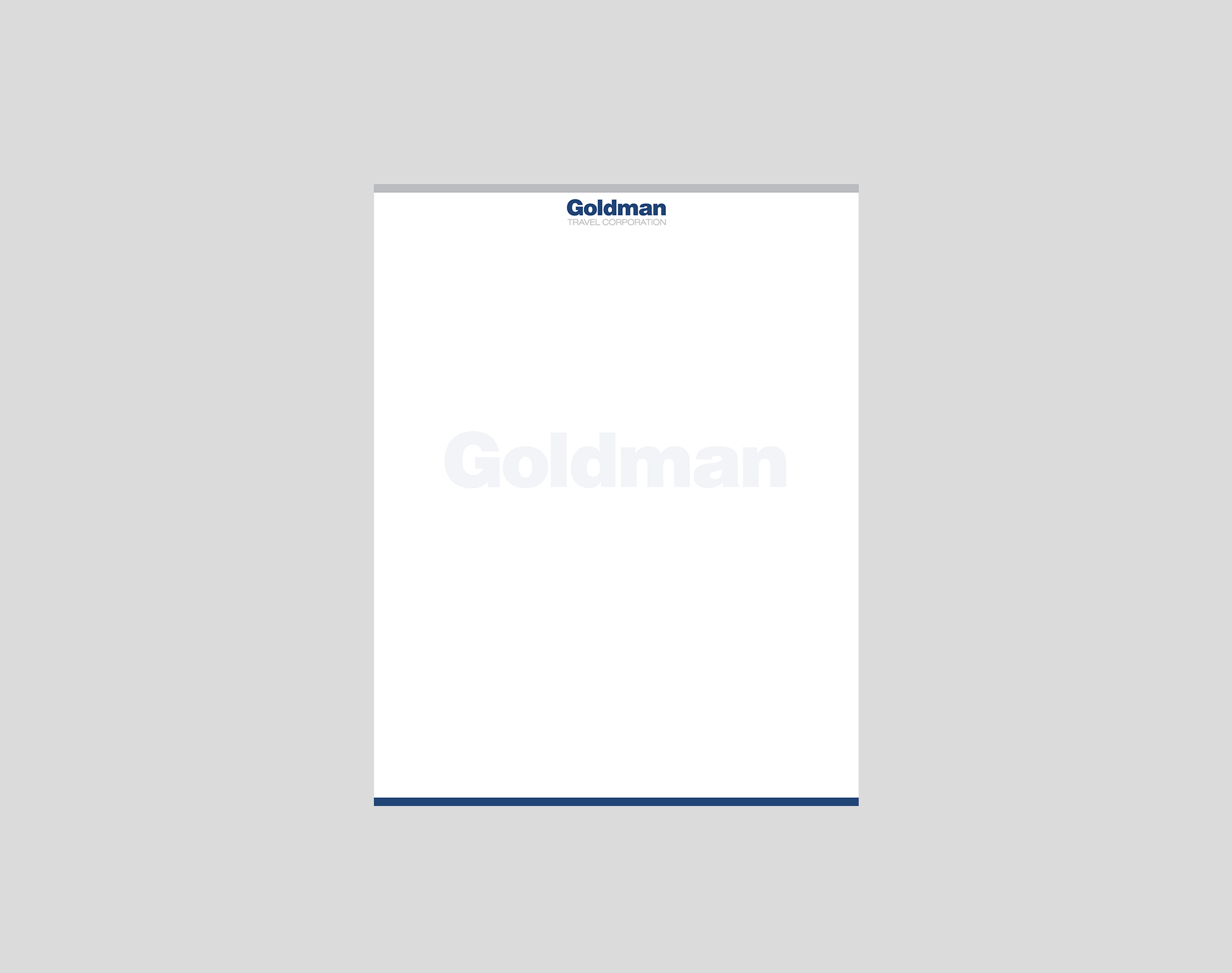 Design de Papeterie par Creations Box 2015 pour Goldman Travel Corporation | Design #30416668