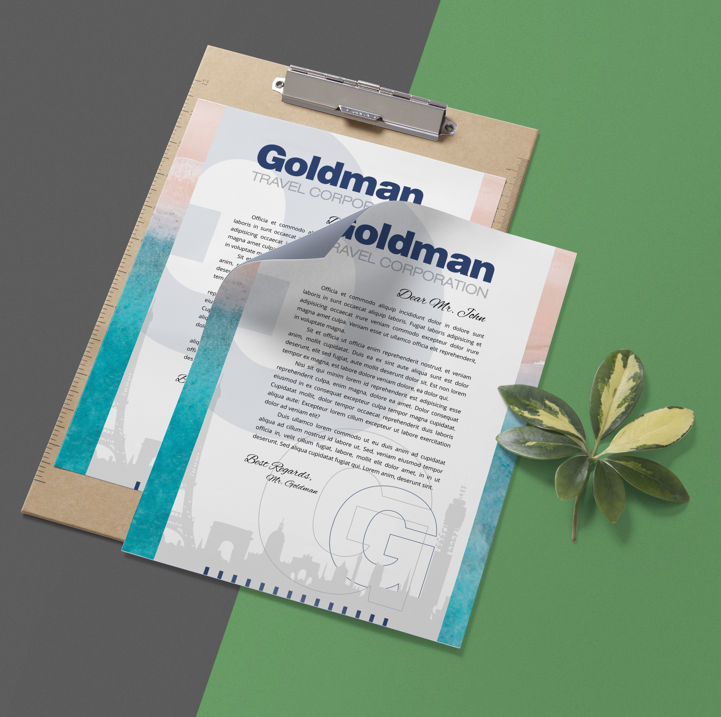 Stationery Design by elveneclipse for Goldman Travel Corporation | Design #30418254