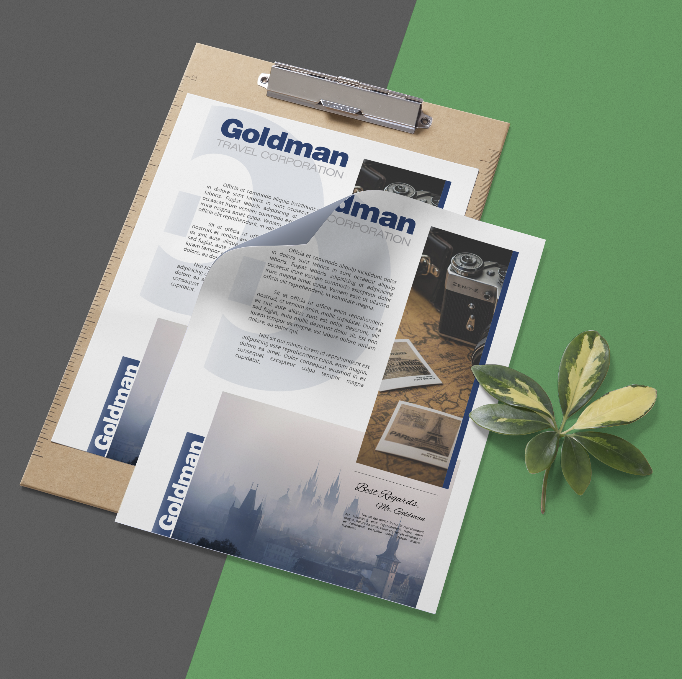 Diseño de Papelería por elveneclipse para Goldman Travel Corporation | Diseño #30418256