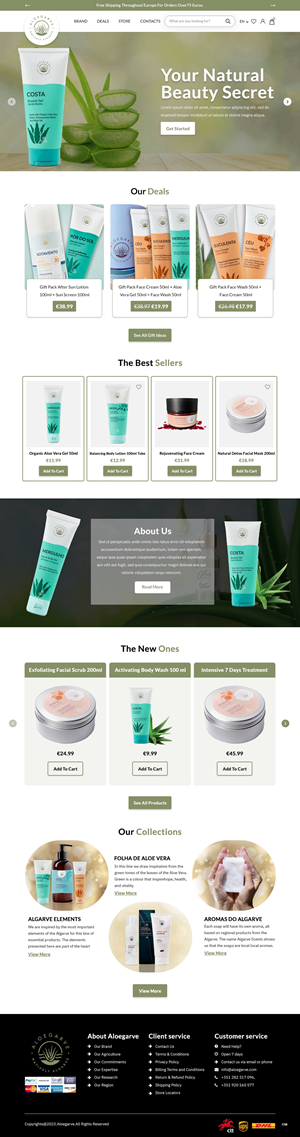 Shopify Design by pb for this project | Design: #30412231