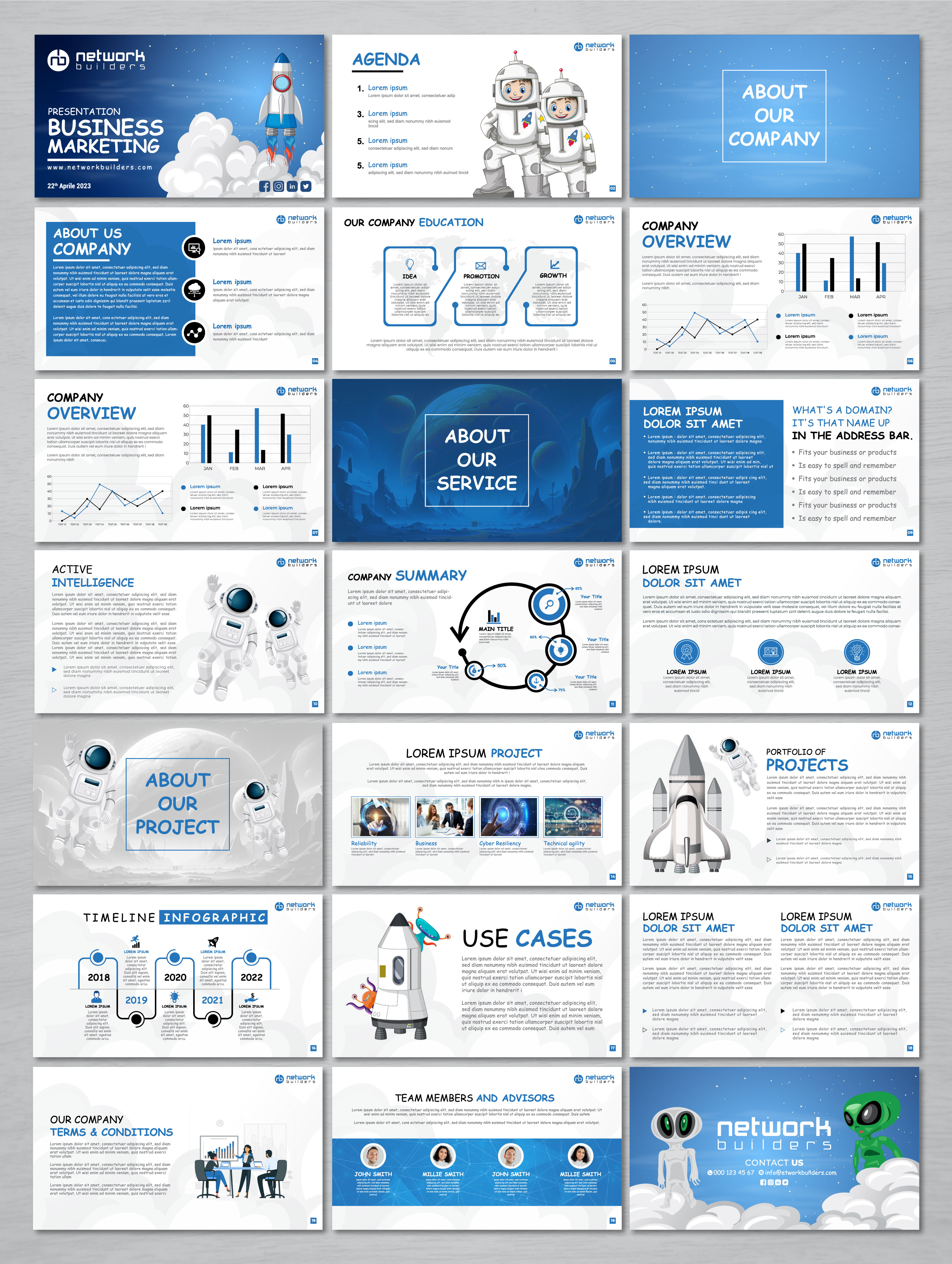 PowerPoint Design by artbitin for Network Builders IT | Design #30410498