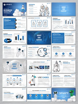 PowerPoint-Design von artbitin für Network Builders IT | Design: #30432061