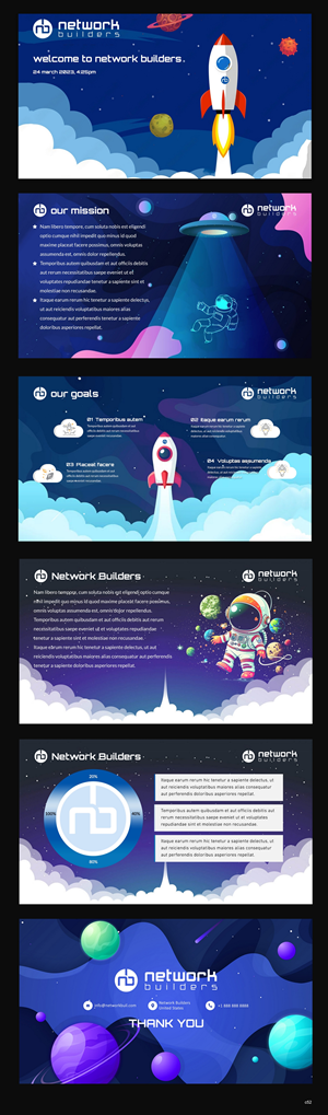 PowerPoint-Design von pb für Network Builders IT | Design: #30419166