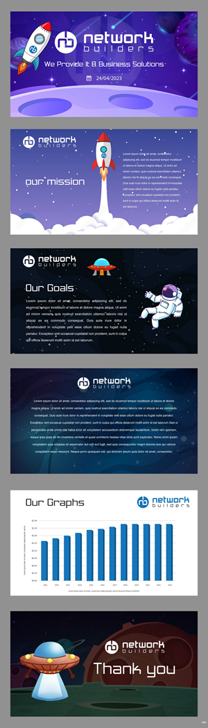 PowerPoint-Design von pb für Network Builders IT | Design: #30419168