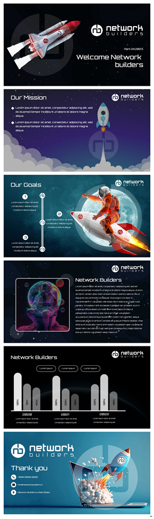 PowerPoint-Design von pb für Network Builders IT | Design: #30419181