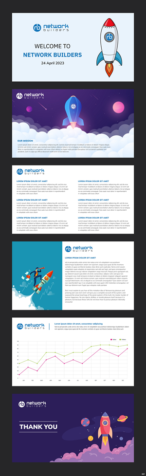 PowerPoint-Design von pb für Network Builders IT | Design: #30419182