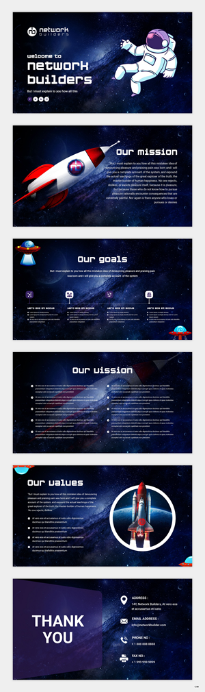 PowerPoint-Design von pb für Network Builders IT | Design: #30419183