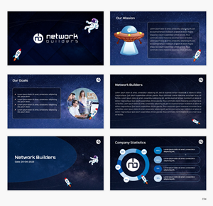PowerPoint-Design von pb für Network Builders IT | Design: #30419184