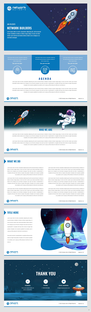PowerPoint-Design von pb für Network Builders IT | Design: #30424000